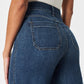 ✨2025 Hot Sale⌛🔥Inventory Clearance! Tummy - Control Cropped Wide - Leg Jeans 🌟
