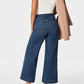 ✨2025 Hot Sale⌛🔥Inventory Clearance! Tummy - Control Cropped Wide - Leg Jeans 🌟